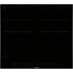 Bosch Logixx PIV675N17E 60cm Twin FlexInduction Hob in Black with Steel Trim